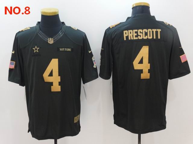 Men's Dallas Cowboys #4 Dak Prescott Jerseys NO.8;